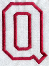 Collegiate Letter Q (Applique) (5 Inch)