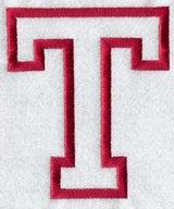 Collegiate Letter T (Applique) (5 Inch)