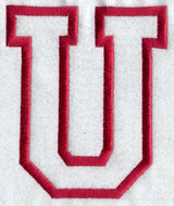 Collegiate Letter U (Applique) (5 Inch)