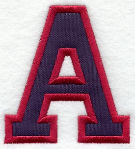 Collegiate Letter A (Applique) (5 Inch)
