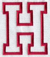 Collegiate Letter H (Applique) (5 Inch)