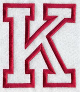 Collegiate Letter K (Applique) (5 Inch)