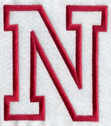 Collegiate Letter N (Applique) (5 Inch)