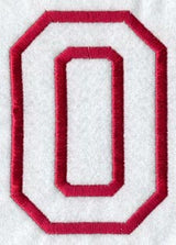 Collegiate Letter O (Applique) (5 Inch)