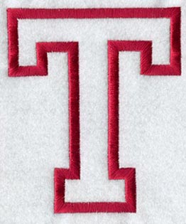 Collegiate Letter T (Applique) (5 Inch)