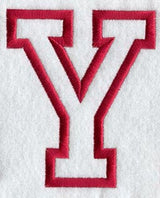 Collegiate Letter Y (Applique) (5 Inch)