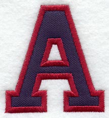 Collegiate Letter A (Applique) (5 Inch)
