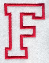 Collegiate Letter F (Applique) (5 Inch)