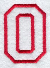 Collegiate Letter O (Applique) (5 Inch)