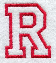 Collegiate Letter R (Applique) (5 Inch)