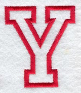 Collegiate Letter Y (Applique) (5 Inch)