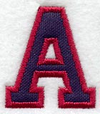 Collegiate Letter A (Applique) (5 Inch)