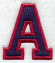 Collegiate Letter A (Applique) (5 Inch)
