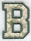 Collegiate Letter B (Applique) (5 Inch)