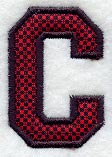 Collegiate Letter C (Applique) (5 Inch)