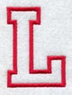 Collegiate Letter L (Applique) (5 Inch)