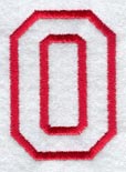 Collegiate Letter O (Applique) (5 Inch)