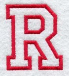 Collegiate Letter R (Applique) (5 Inch)