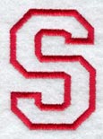 Collegiate Letter S (Applique) (5 Inch)