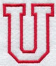 Collegiate Letter U (Applique) (5 Inch)