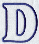 Modern Letter D (Applique) (5 Inch)