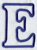 Modern Letter E (Applique) (5 Inch)