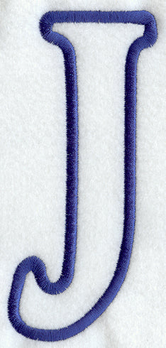 Modern Letter J (Applique) (5 Inch)