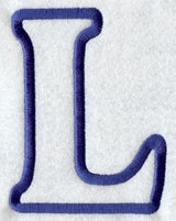 Modern Letter L (Applique) (5 Inch)