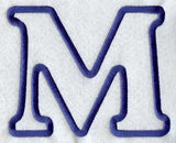 Modern Letter M (Applique) (5 Inch)