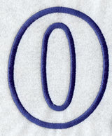 Modern Letter O (Applique) (5 Inch)