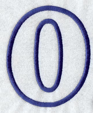 Modern Letter O (Applique) (5 Inch)