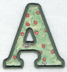 Modern Letter A (Applique) (5 Inch)