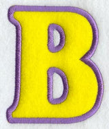Modern Letter B (Applique) (5 Inch)