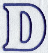 Modern Letter D (Applique) (5 Inch)