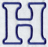 Modern Letter H (Applique) (5 Inch)