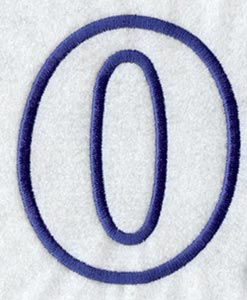 Modern Letter O (Applique) (5 Inch)