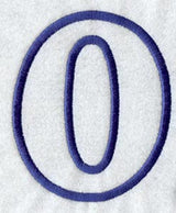 Modern Letter O (Applique) (5 Inch)