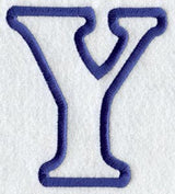Modern Letter Y (Applique) (5 Inch)