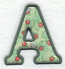 Modern Letter A (Applique) (5 Inch)