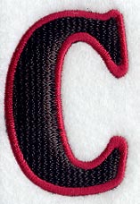 Modern Letter C (Applique) (5 Inch)