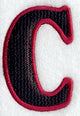 Modern Letter C (Applique) (5 Inch)