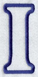 Modern Letter I (Applique) (5 Inch)