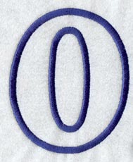 Modern Letter O (Applique) (5 Inch)