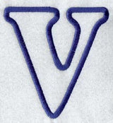 Modern Letter V (Applique) (5 Inch)