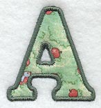 Modern Letter A (Applique) (5 Inch)