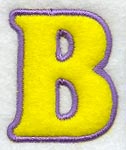 Modern Letter B (Applique) (5 Inch)