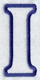 Modern Letter I (Applique) (5 Inch)