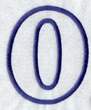 Modern Letter O (Applique) (5 Inch)