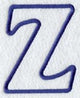 Modern Letter Z (Applique) (5 Inch)