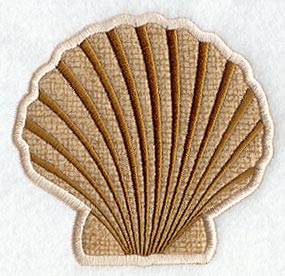 Scallop Seashell (Applique)